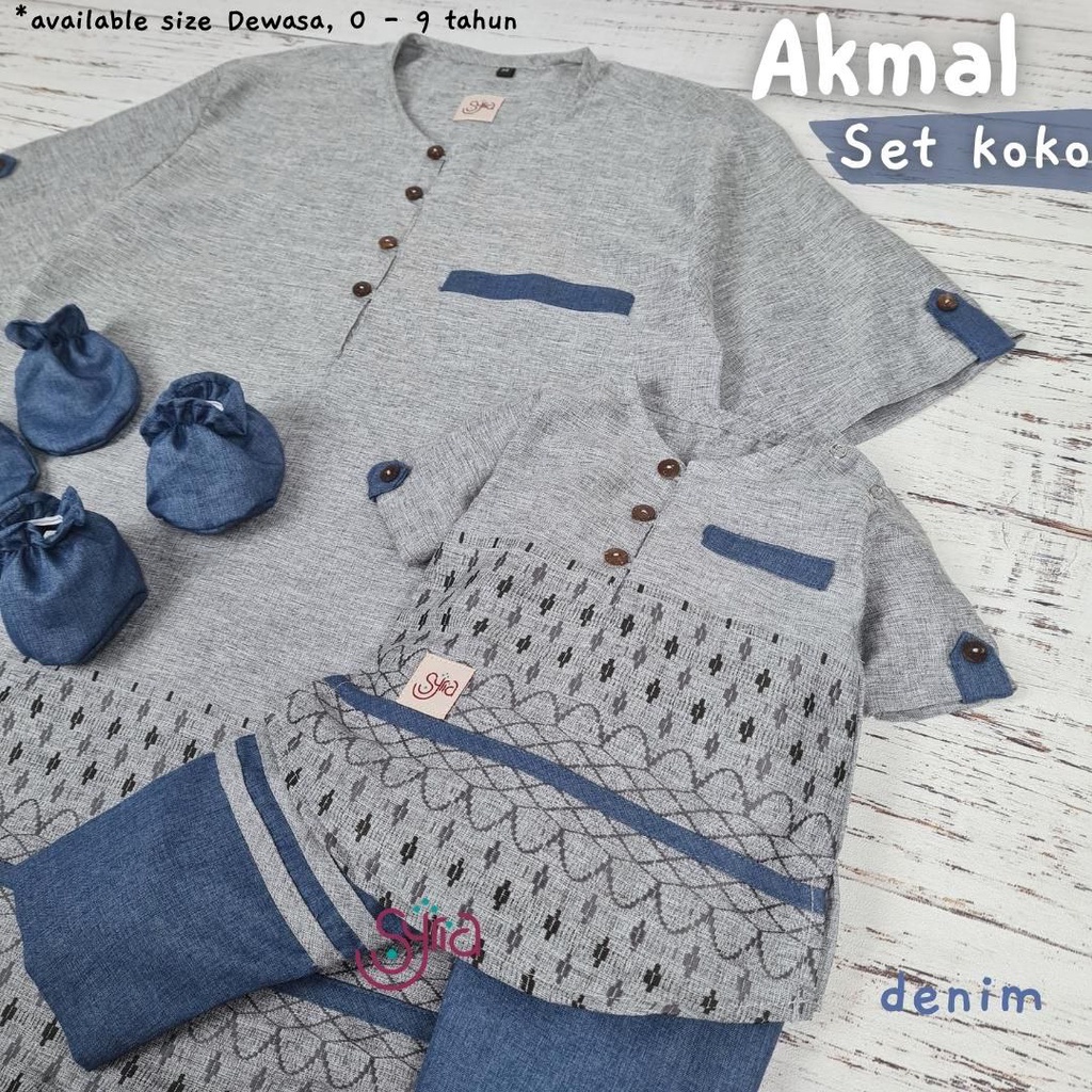 SET KOKO ANAK KOKO COUPLE DEWASA AKMAL ORIGINAL BY VELIZA