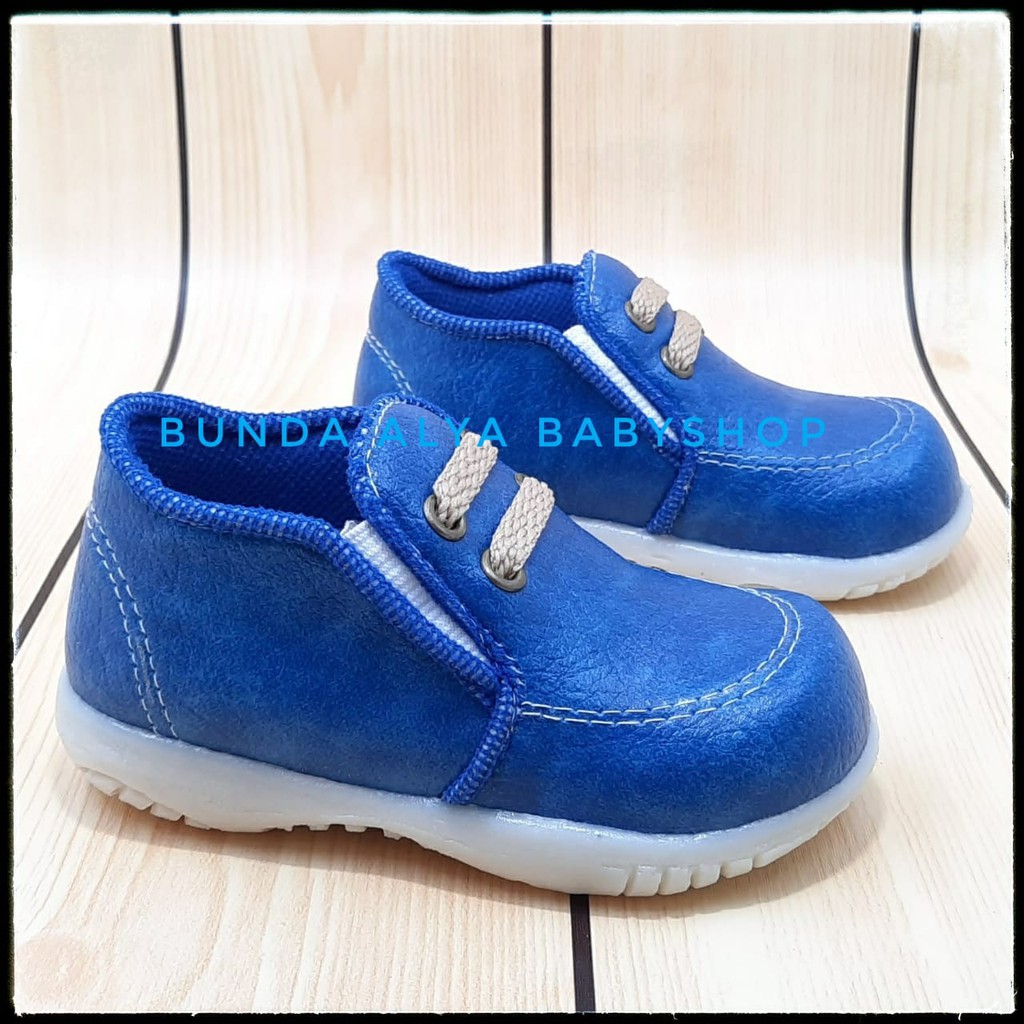 Sepatu Anak Laki Laki Usia 2 3 4 Tahun Size 24 - 29 Casual BIRU - Sepatu Anak Cowok Casual Resmi Anti Licin