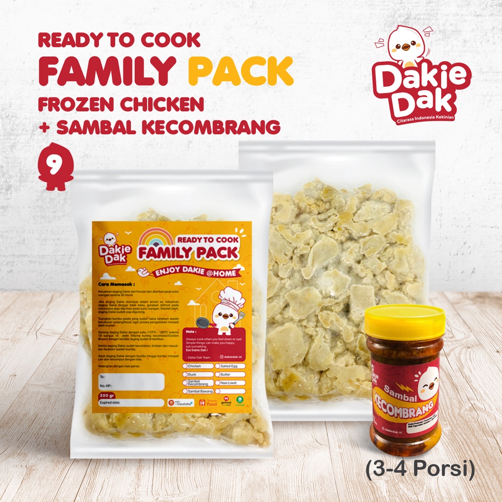 

Dakie Dak Family Pack Frozen Chiken + Sambal Kecombrang 150gr