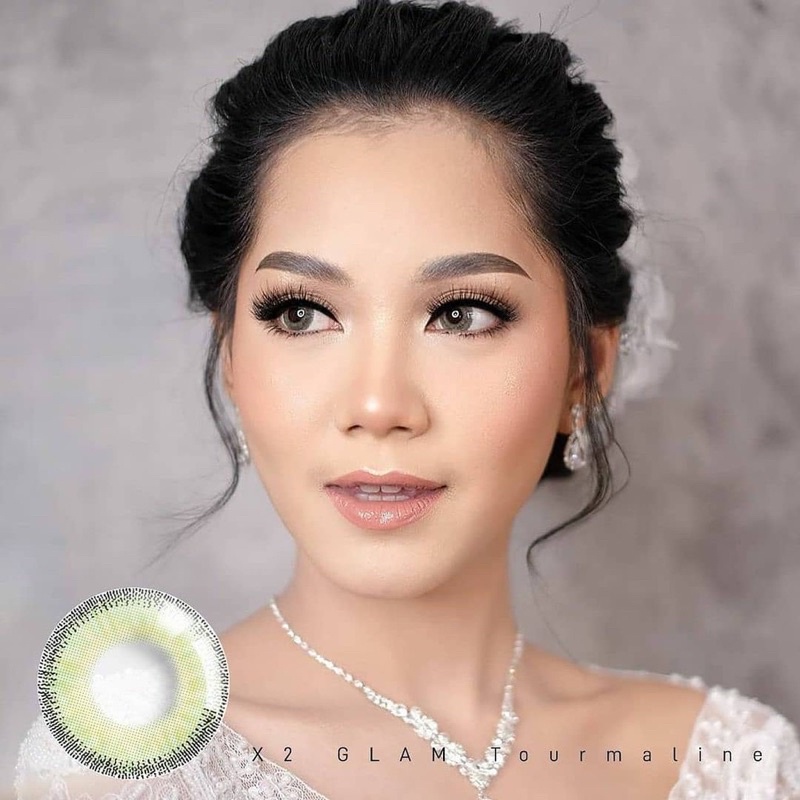 Softlens X2 GLAM DIA 15.00mm TOURMALINE CITRINE AQUAMARINE MINUS (-0.50 s/d -3.00 ) / Softlense