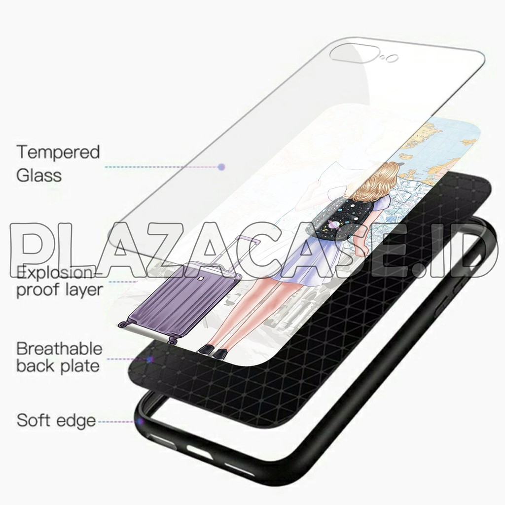 [K06] Soft Case Glass Kaca VIVO Y91C Y91 Y93 Y95 Y12 Y15 Y17 Y71 Y81 Y53 S1 Z1 PRO V15 V5 V7 V9 V11