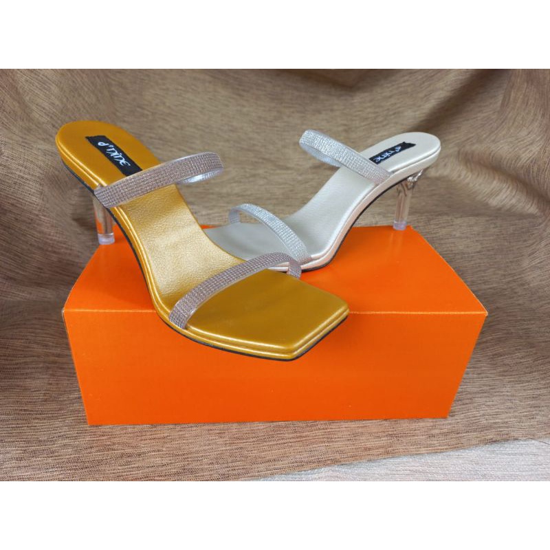 Olentia Sandal wanita sandal heels kaca KS 06