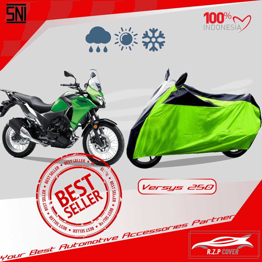 COVER MOTOR VERSYS 250 SELIMUT MOTOR VERSYS 250 SARUNG MOTOR VERSYS 250 BAHAN TEBAL