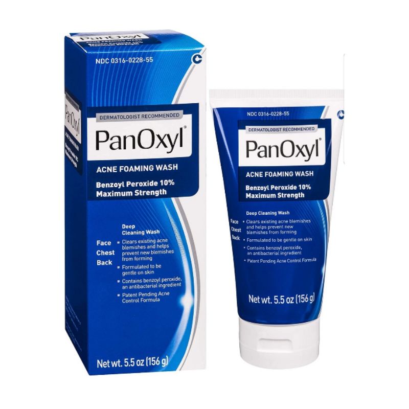 PanOxyl Acne Foaming Wash Benzoyl Peroxide 10% Maximum Strength156 Gr