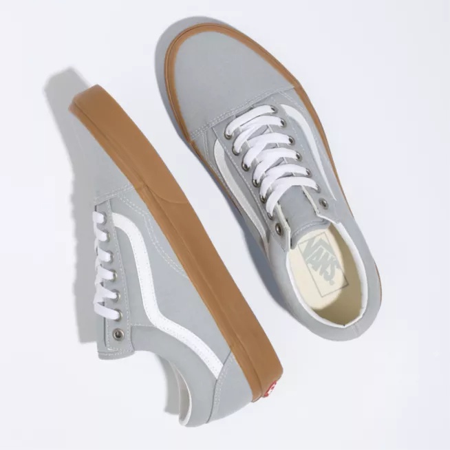 Sepatu Sneakers Pria Wanita Murah Sepatu Vans Oldskool Grey Murah