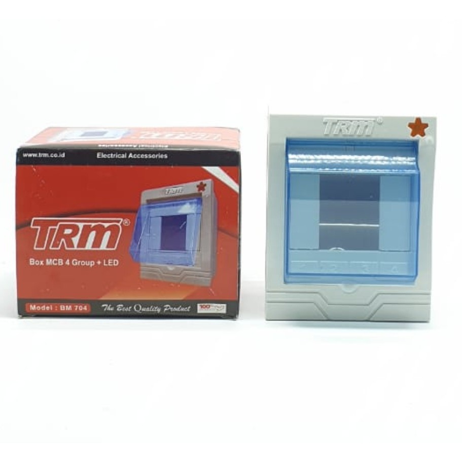 Trm BM-704 Bok Mcb 4 Group + Lampu Terminal Kuningan / Kotak Mcb / Box Mcb