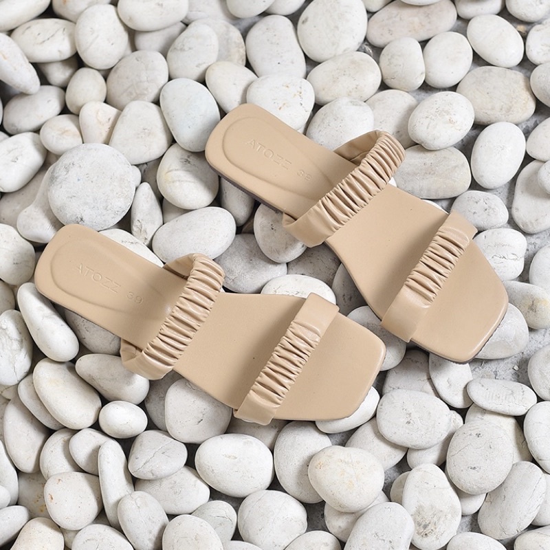 JOY - CREAM  ( Sandal Flat )