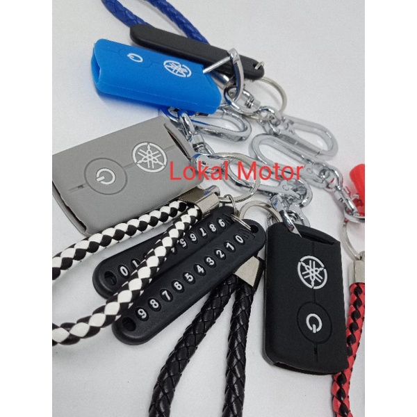 Gantungan kunci scrap V2 dan silicone remote Yamaha Nmax Xmax Aerox Lexi Freego Fazzio
