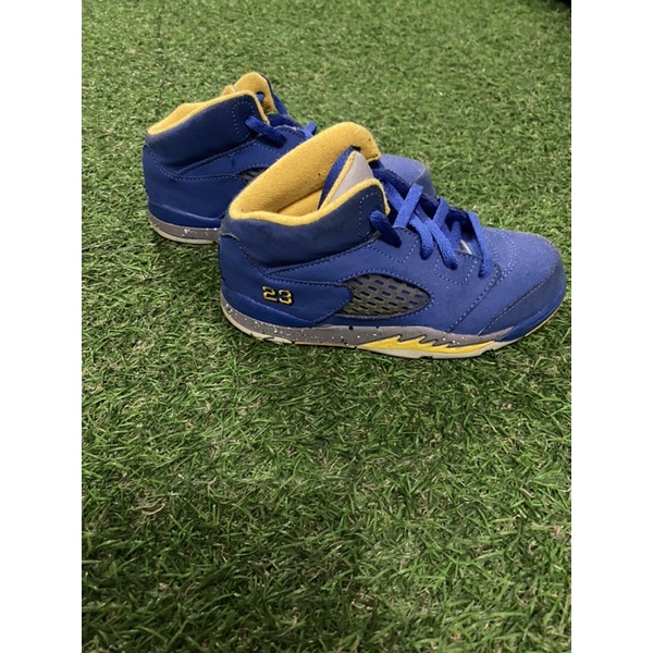PRELOVED VVGC AIRJORDAN KIDS AJ 5 LANEY BLUE