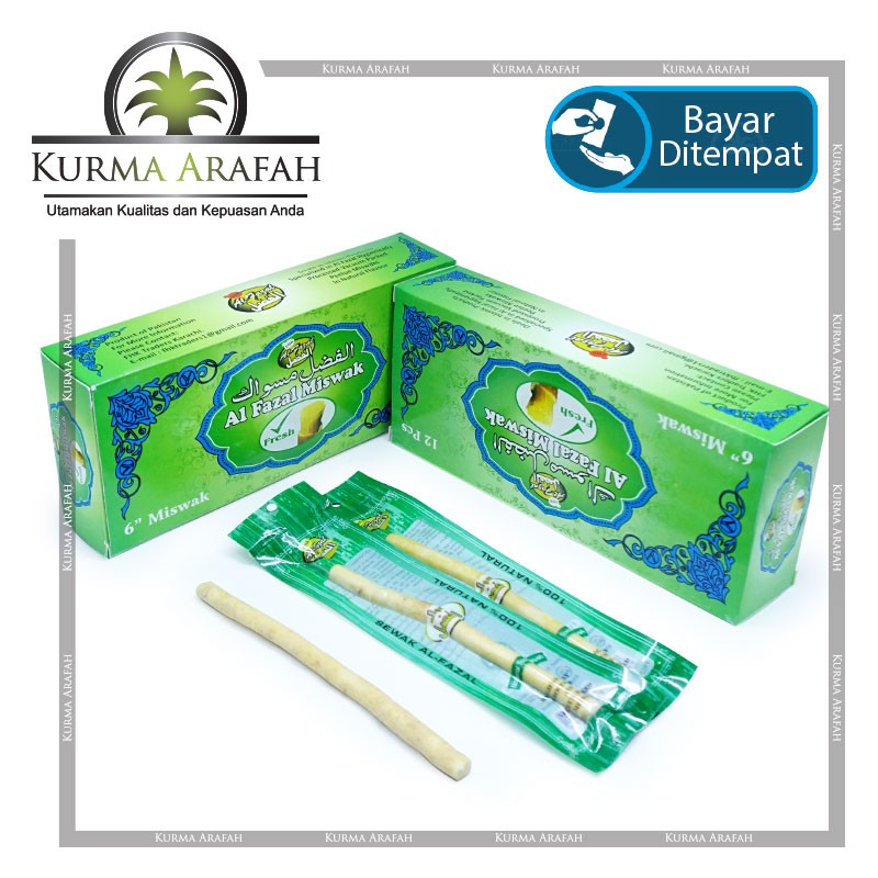 Siwak Kecil Al Fazal Original Product / Kayu Miswak  Al Fazal per Lusin