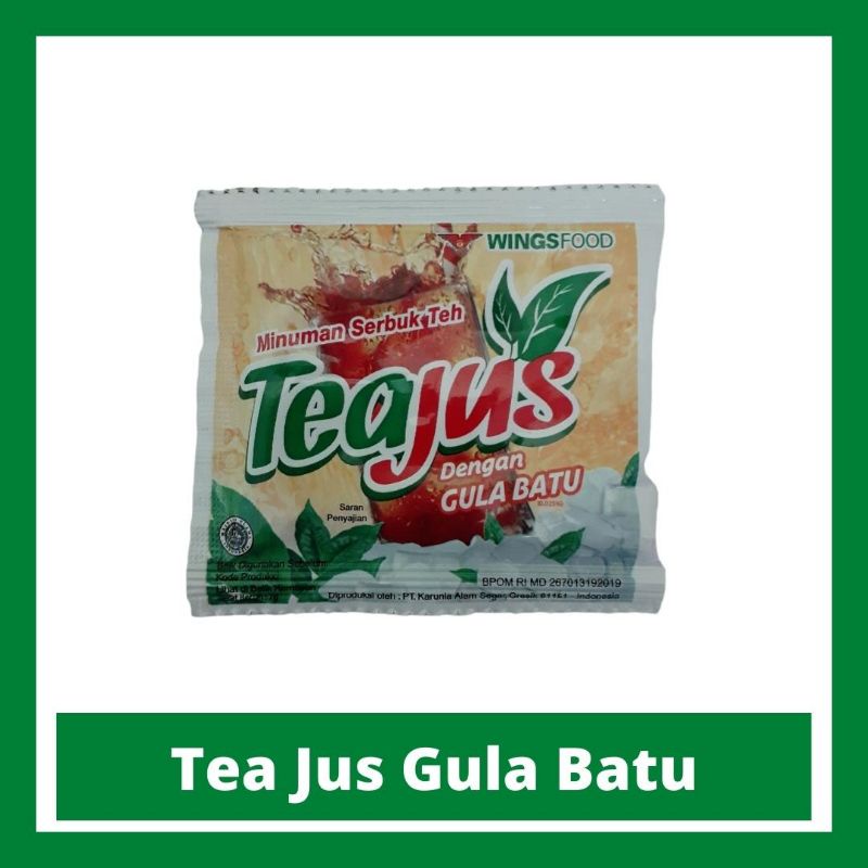

Tea Jus Gula Batu 7 gram isi 1 pcs