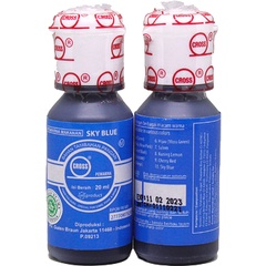 

Cross Pewarna Makanan Sky Blue 20ml Campuran Pewarna Pangan Biru Langit
