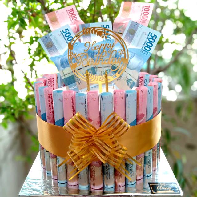 Jual Money Birthday Cake Kue Uang Kue Ulang Tahun Uang Kado Bucket Buket Bunga Bouquet 