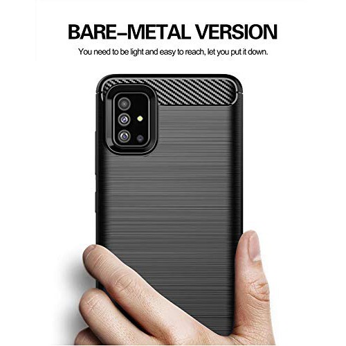 CASE CARBON SAMSUNG A51 casing hp silikon softcase case premium carbon cover