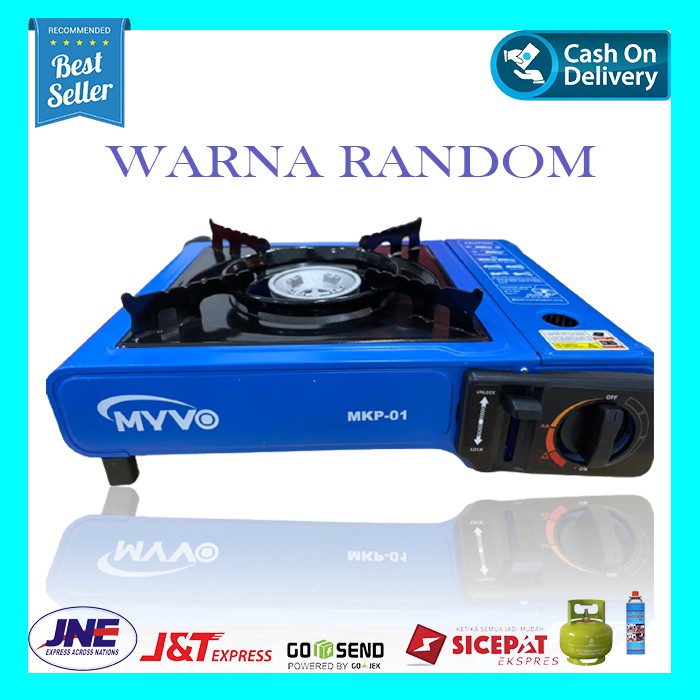 Kompor Gas Portable MYVO 2 In 1 Bisa Tabung Gas Bisa Gas Elpiji