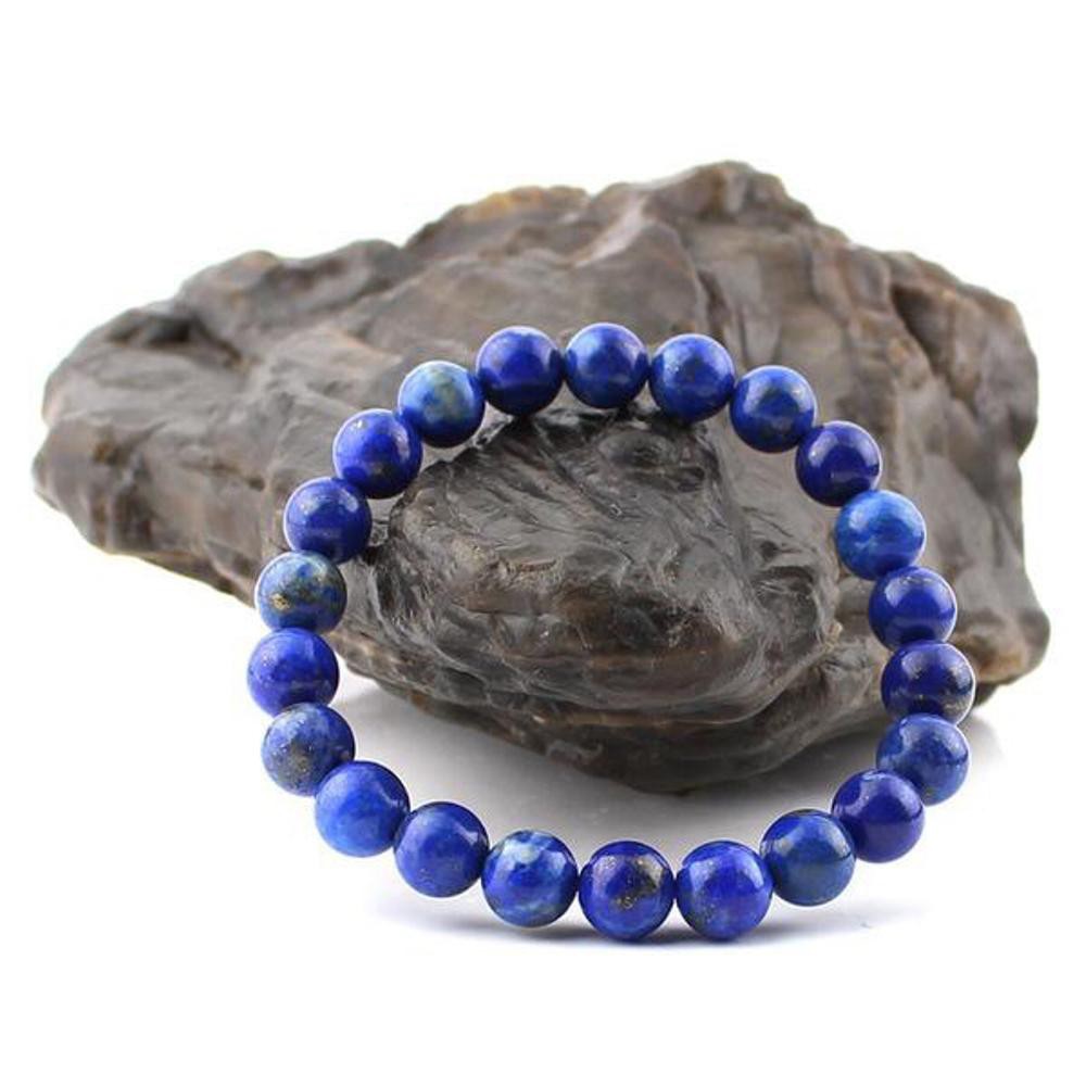 [Bayar di Tempat] GELANG BATU LAPIS LAZULI ASLI NATURAL