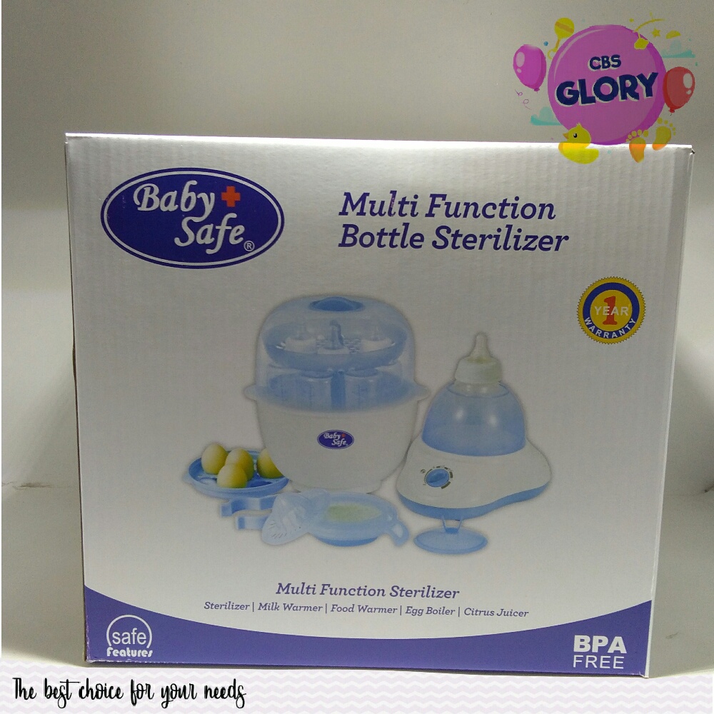 Baby Safe Steril Multifungsi Botol ASI Muat 6 Botol/Multi Funtion Bottle Sterilizer