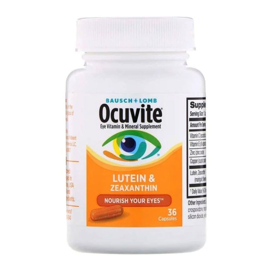 Baush Lomb Ocuvite Lutein &amp; Zeaxanthin 36 Caps #1 Vit Mata ORIUSA