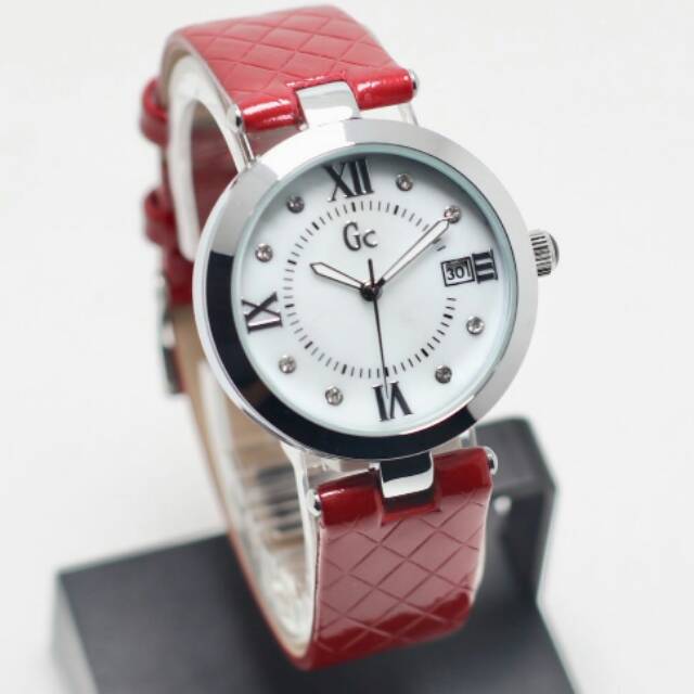 JAM TANGAN CEWEK/WANITA GC KW SUPER KULIT TERBARU ANTI ANTI AIR ELEGANT BERSAHABAT..