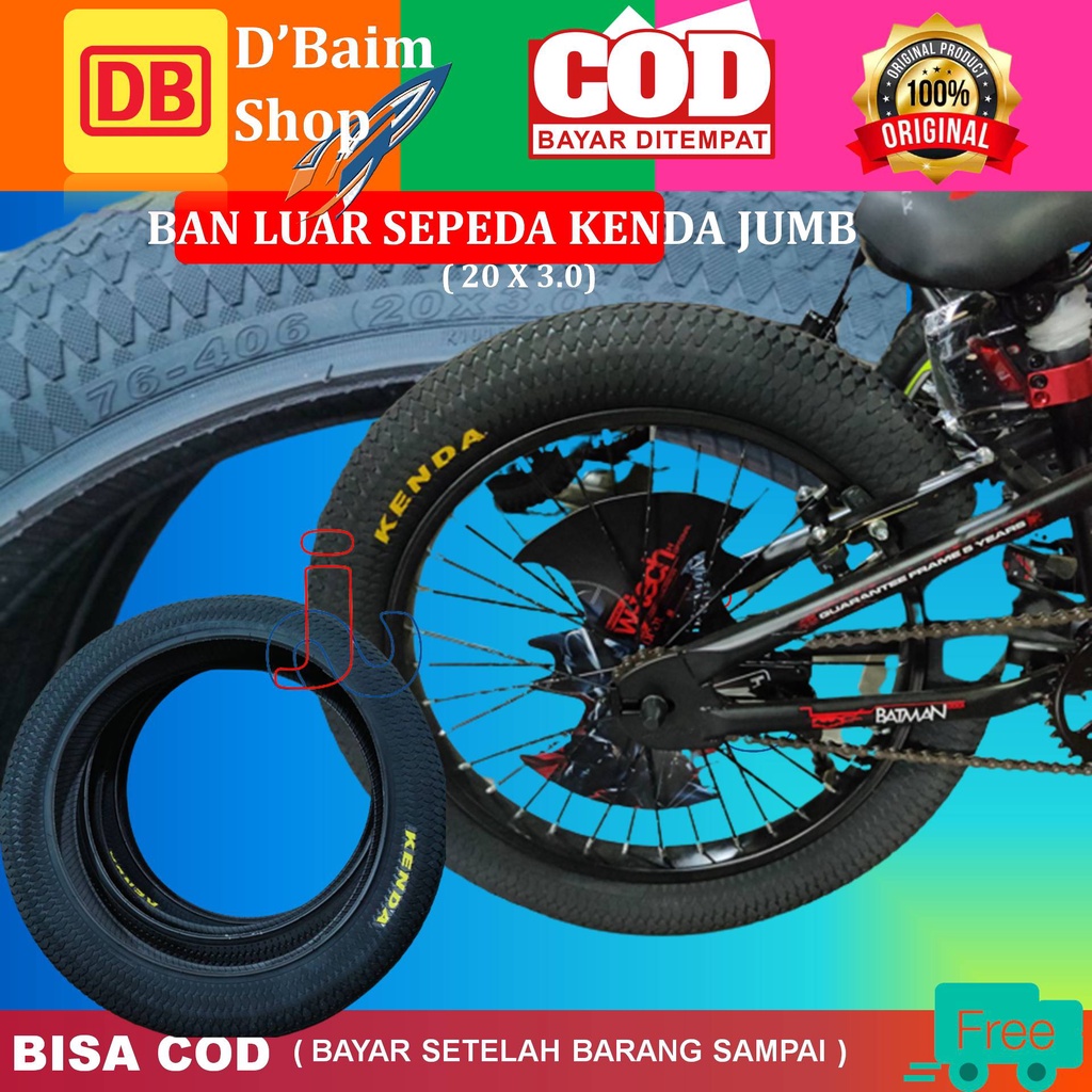 Ban Luar Sepeda BMX Jumbo ( 20 x 3.0 ) Ban Luar Sepeda Besar