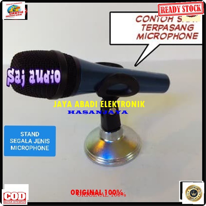 G149 STAND MIC MINI BESI KAKI BULAT PENDEK HOLDER MIKROPHONE MEJA TABLE PENYANGGA MIC UNIVRSAL BREKET MIKROPHONE TIANG PEGANGAN TRIPOD BISA SEGALA JENIS MIKROPHONE STAND MIK MEJA PODIOM KHUSUS MIC PEGANG