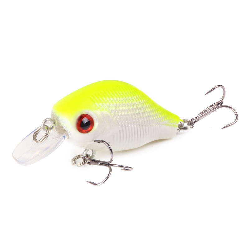 5 Colors 8.5g/5CM Fishing Bait Minnow Lure 1Pcs 3D Eyes Fishing Lure Spinner Bait CrankBait