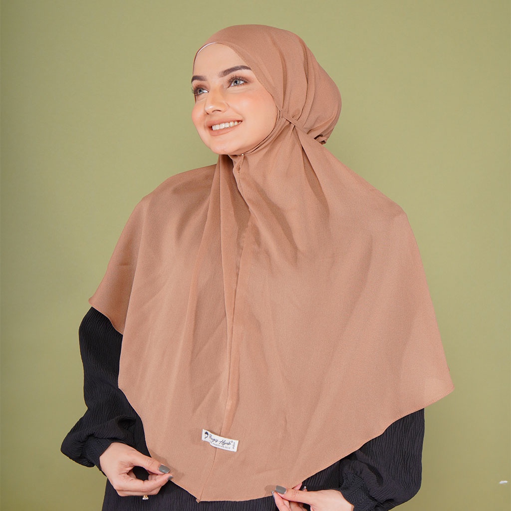 Bugis Hijab - Bergo Maryam Polos - Ukuran XL - Bergo Instan (Katalog A)-1