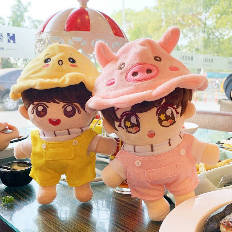 【Ready Stock】22cm Kpop BTS Doll JungKook JIMIN SUGA RM JIN JHOPE V Plush Clothes Soft Stuffed Toy