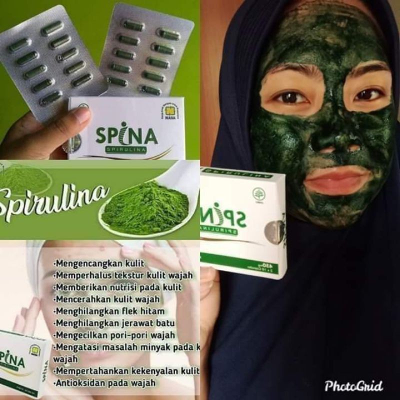 Jual Spirulina masker kapsul nasa/ produk nasa original lengkap