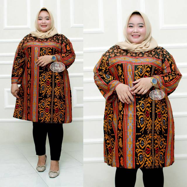 TUNIK BATIK JUMBO LD 140CM TERBARU DAN TERLARIS DISHOPEE