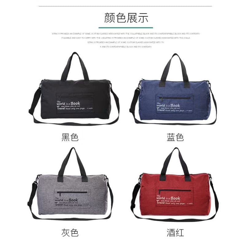 Tas Jinjing Travel Bag Duffle Bag Portable World Doky