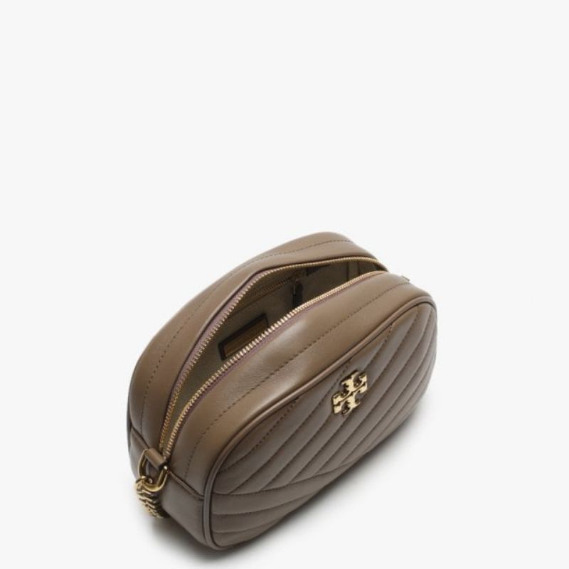 Tory Burch Kira Chevron Small Camera Bag Taupe