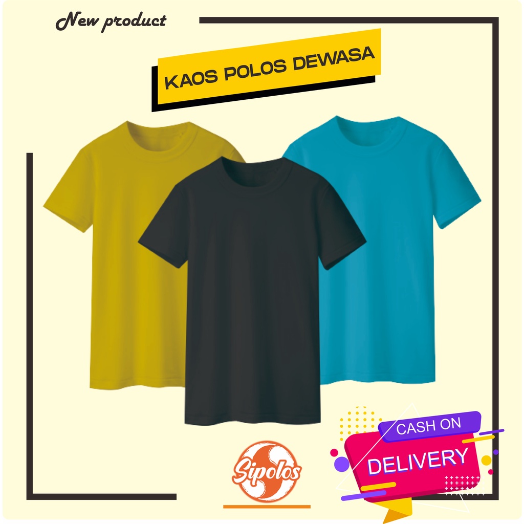  PROMO KAOS  POLOS LENGAN PENDEK COTTON COMBED 30S PREMIUM 