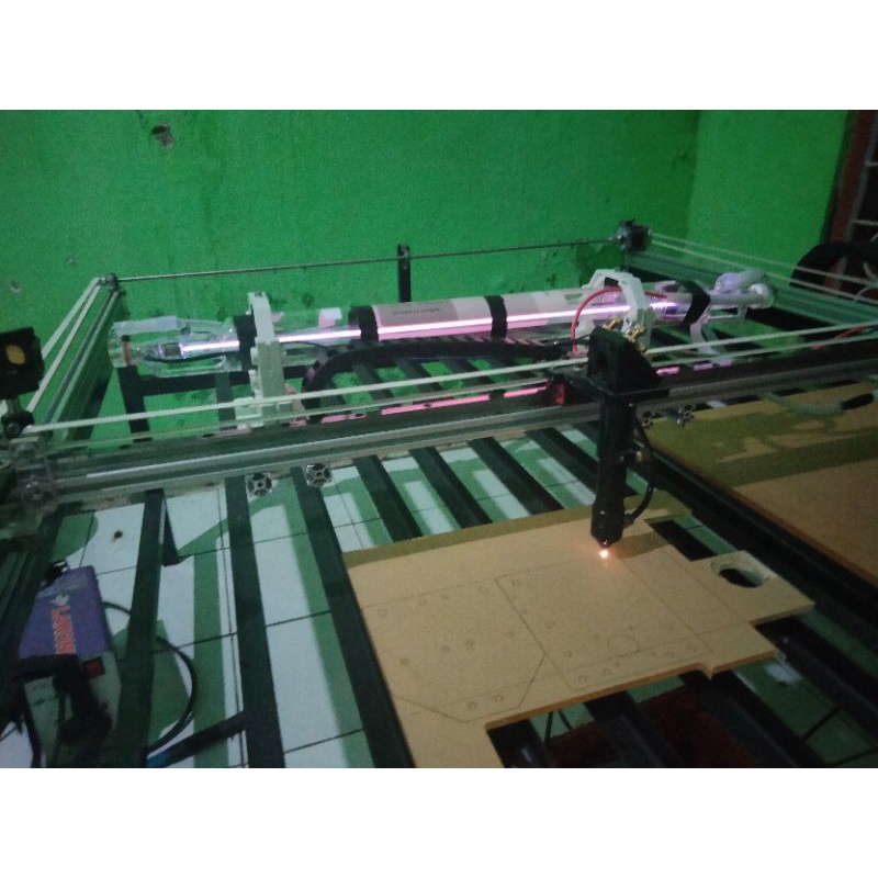 DIY CNC LASER CUTTING CO2 40 WATT AREA KERJA  100 × 120 cm