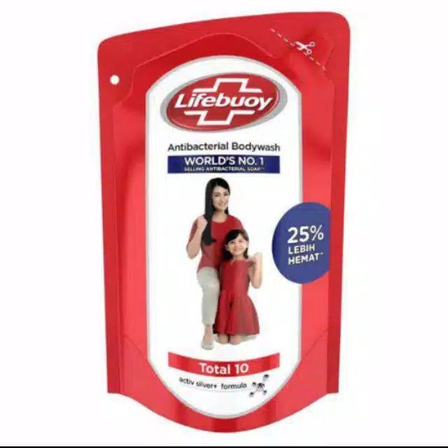 MRH LIFEBUOY ANTIBACTERIAL BODY WASH TOTAL 10 UKURAN 450 ML