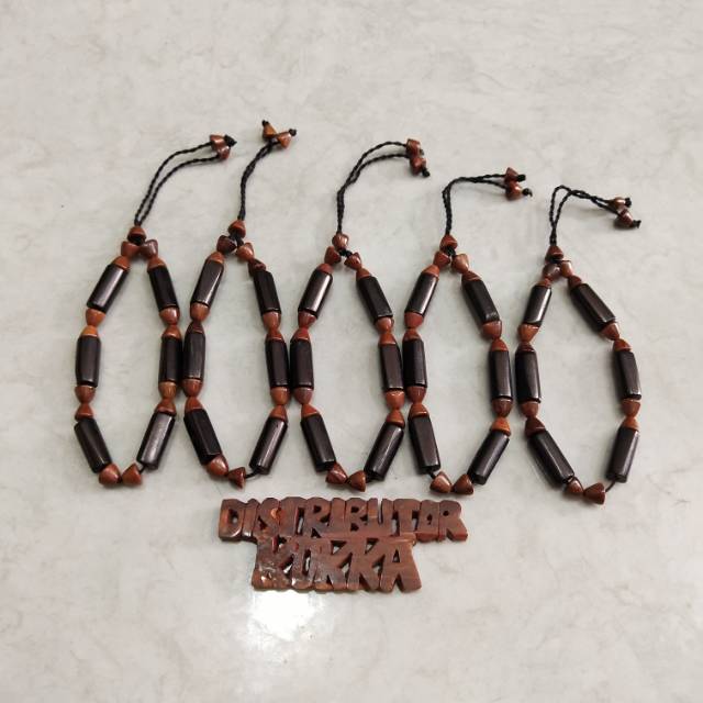 ( SUPER MURAH ) Grosir 5 pcs gelang kokka kaukah kaokah fukakah koka bambu baru hitam