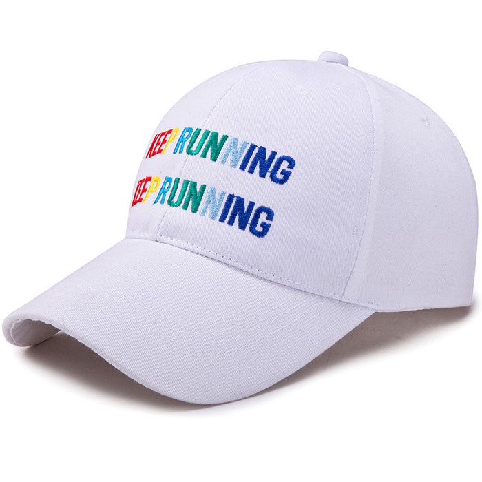 topi  Baseball cap : KEEP RUNNING - Topi Baseball Topi Sport Topi Snapback - WHITE(G9S5) Topi Basseb