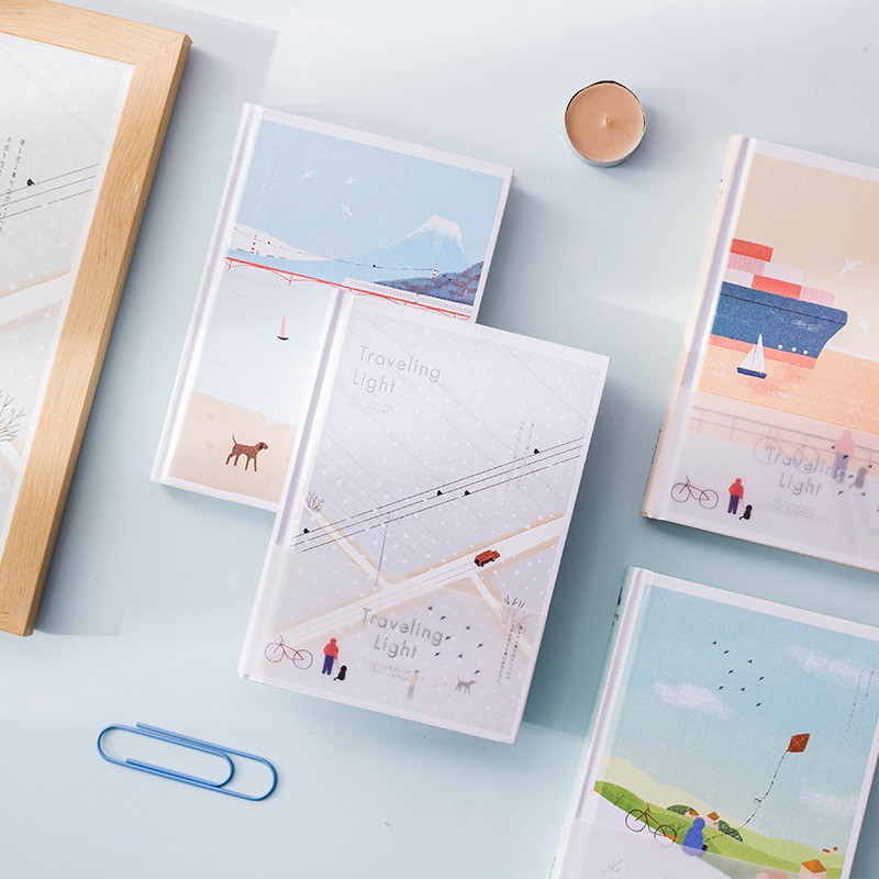 

Traveling Light Hardcover Plain Notebook (Buku Tulis)