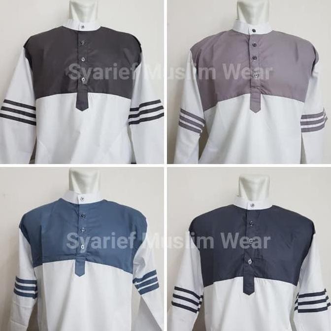 Super Sale  Baju Koko Lengan Panjang Zaweeya Warna Terbaru