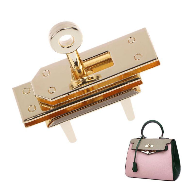 CRE  Metal Clasp Turn Locks Twist Lock DIY Leather Crossbody Handbag Shoulder Bag Buckles