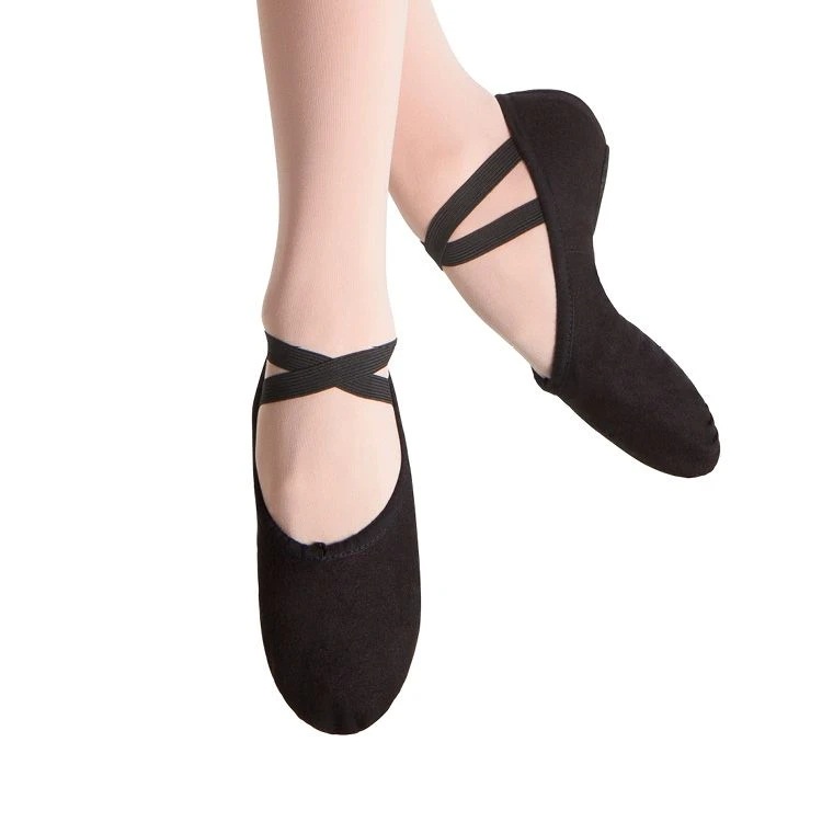 sepatu balet anak warna HITAM / sepatu yoga menari ballerina shoes