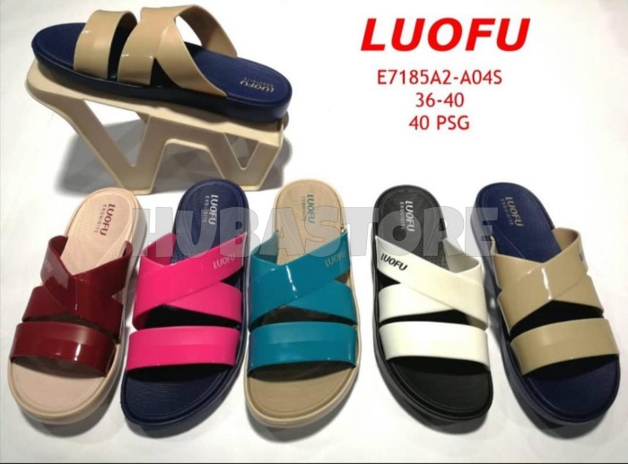 SANDAL KOKOP SILANG LUOFU WANITA E7185A2-A04S