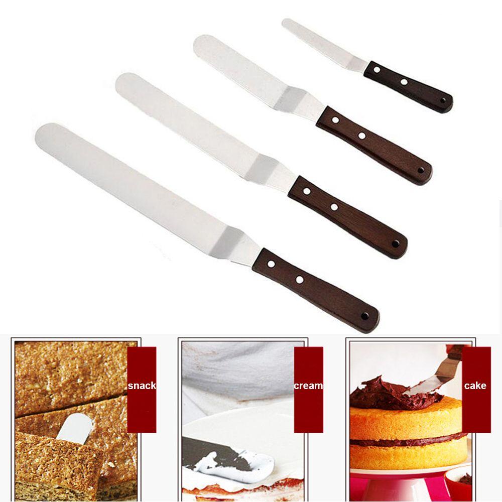 Preva 4pcs 6pcs 8pcs 10inch Spatula Kue Alat Dapur Kue Pastry Baking Icing Frosting