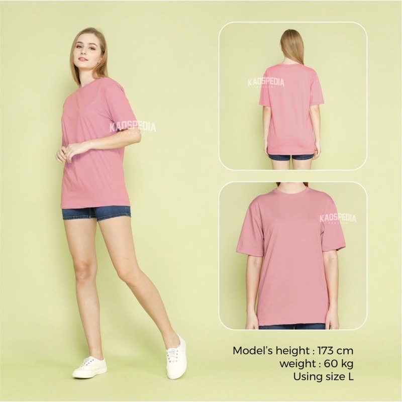 Kaos Polos Cotton Combed Lengan Pendek Premium 30s Pria Wanita Kaospedia Bandung-SALEM