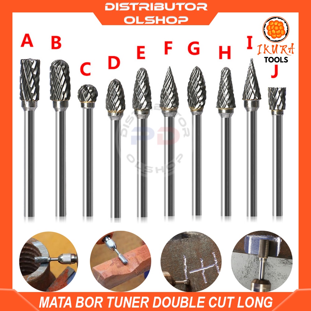 KEPALA MATA BOR ALAT MINI TUNER CUNER PORTING ROTARY FILE SET DIE MINI