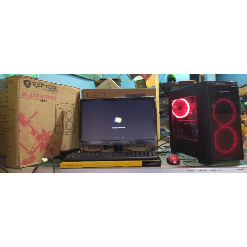 PAKET KOMPUTER GAME/DESAIN CORE I3 RAM 8GB SSD 120GB VGA CARD LED 19&quot; WIDE