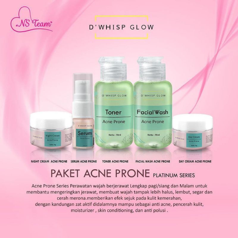 ELEORA Glowing Beauty Skincare Bpom Paket Glowing Acne Prone Glam Glow Flek Jerawat | Skin Care-Acne Prone