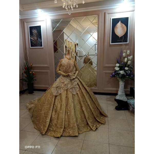 Gaun pengantin barbie termurah/wedding dress