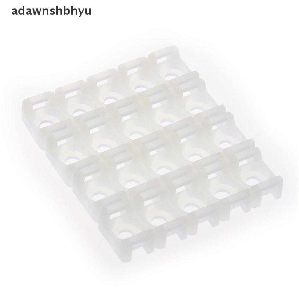 [adawnshbhyu] 100pcs /set Lebar 4.6mm Cable Tie Base Saddle Type Mount Wire Holder