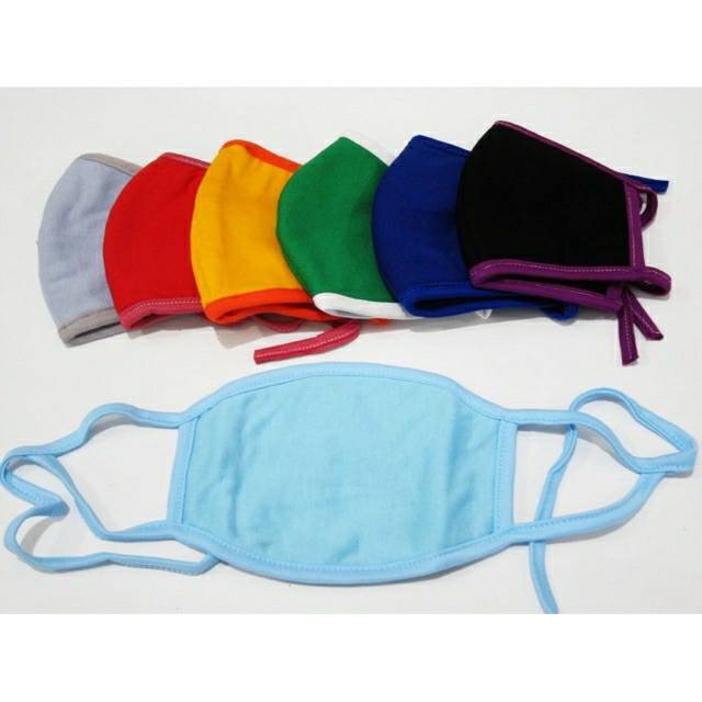 Masker kain 2ply polos